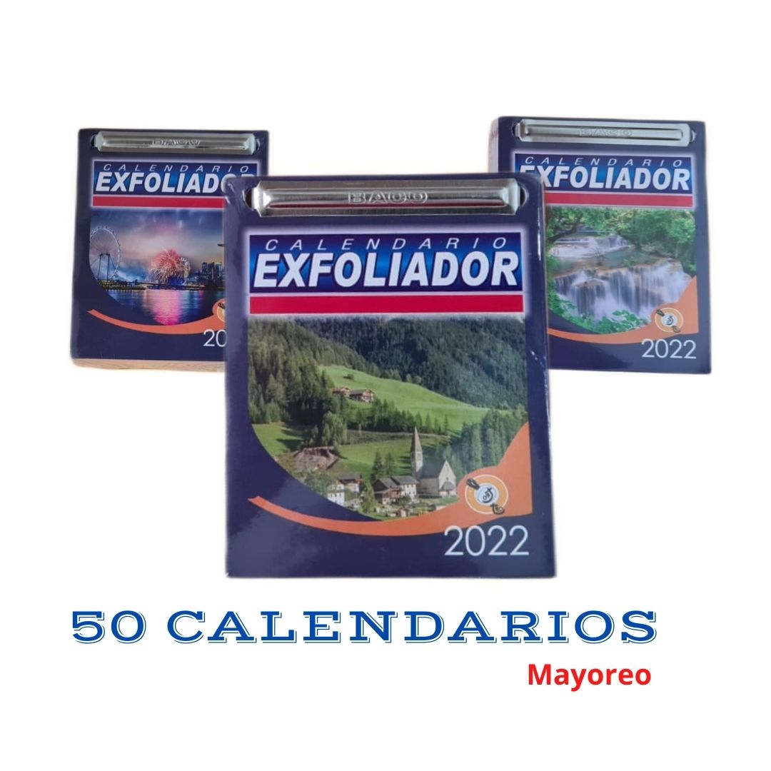 paquete de 50 calendarios mayoreo