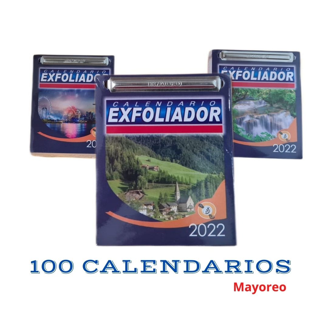 paquete de 100 calendarios mayoreo