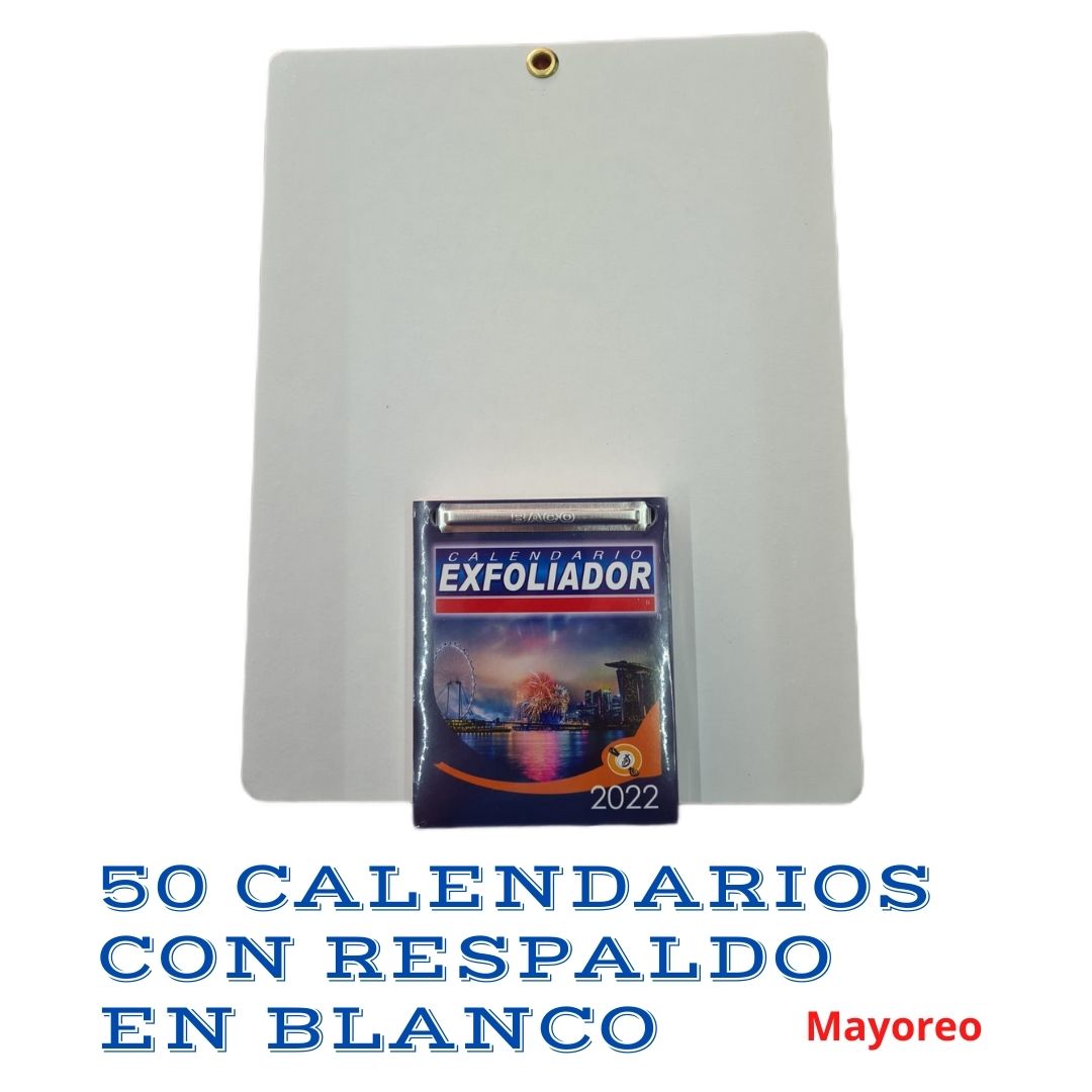 50 calendarios con respaldo para imprimir