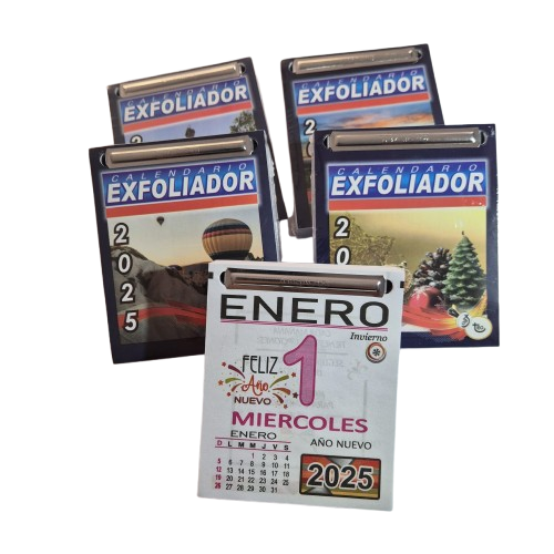 Calendario exfoliador 2025