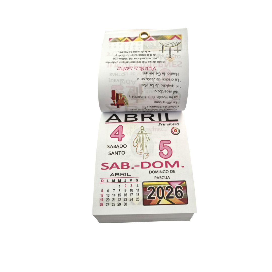 50 calendarios alameque mayoreo 2026