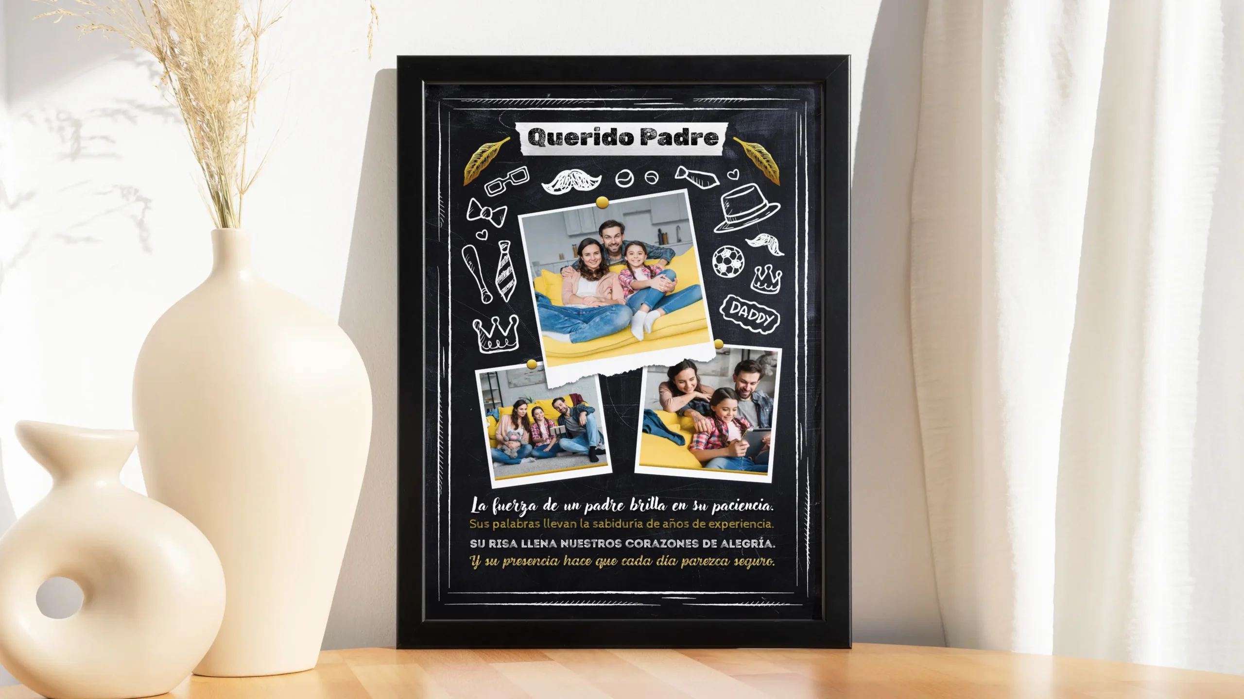 Cuadro personalizado querido padre