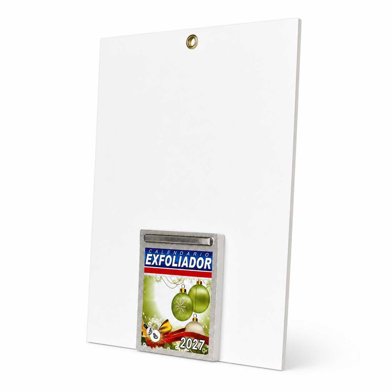 Calendario con respaldo en blanco publicitario