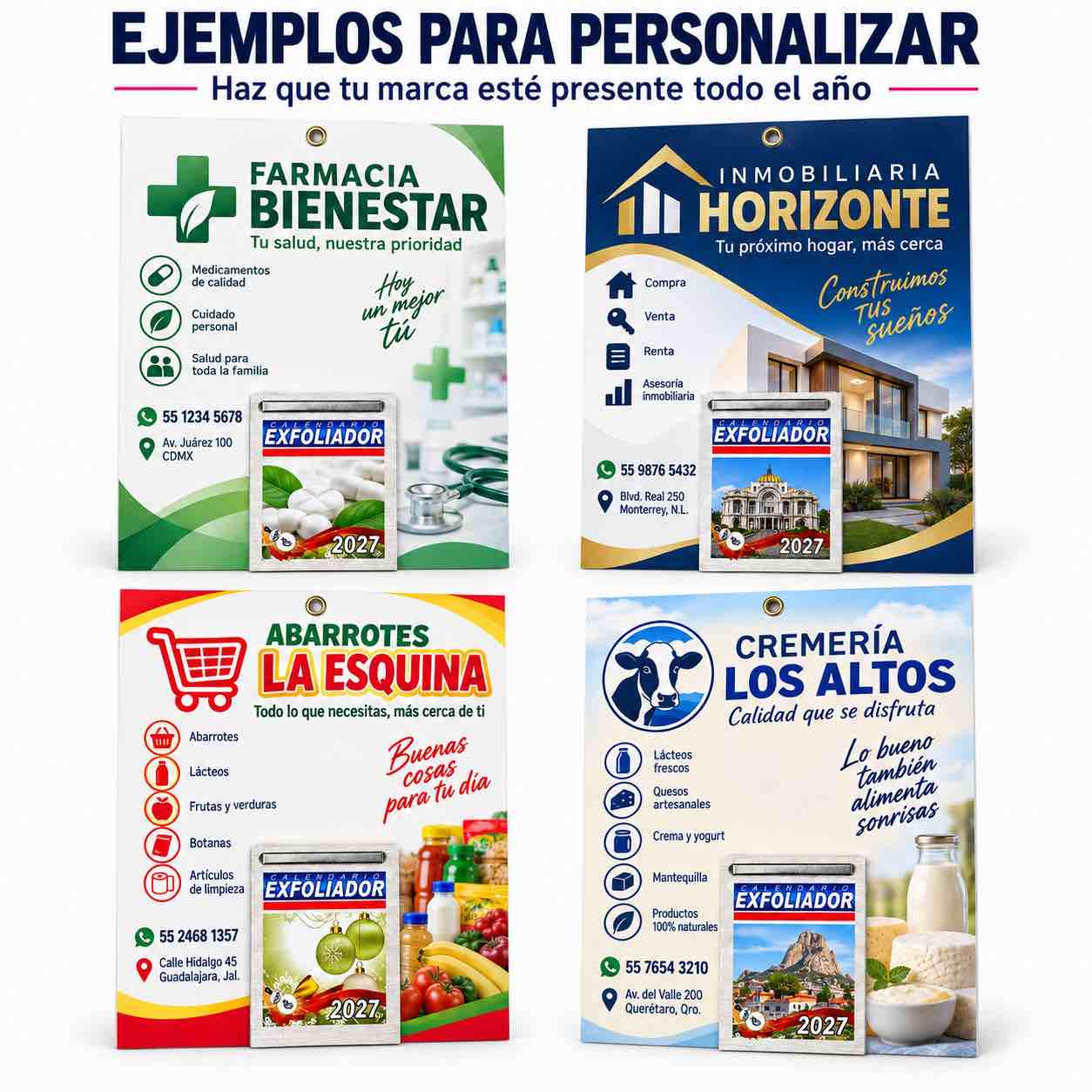 Respaldos para personalizar tu negocio